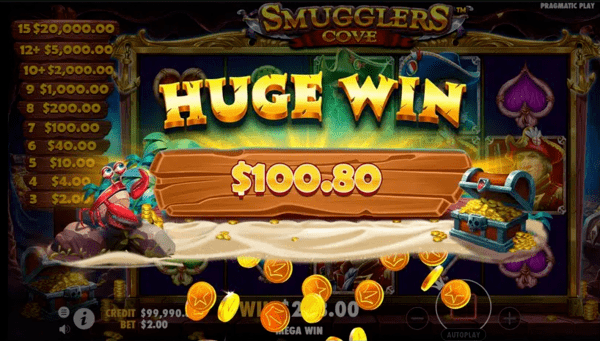Smugglers Cove Slot huge win